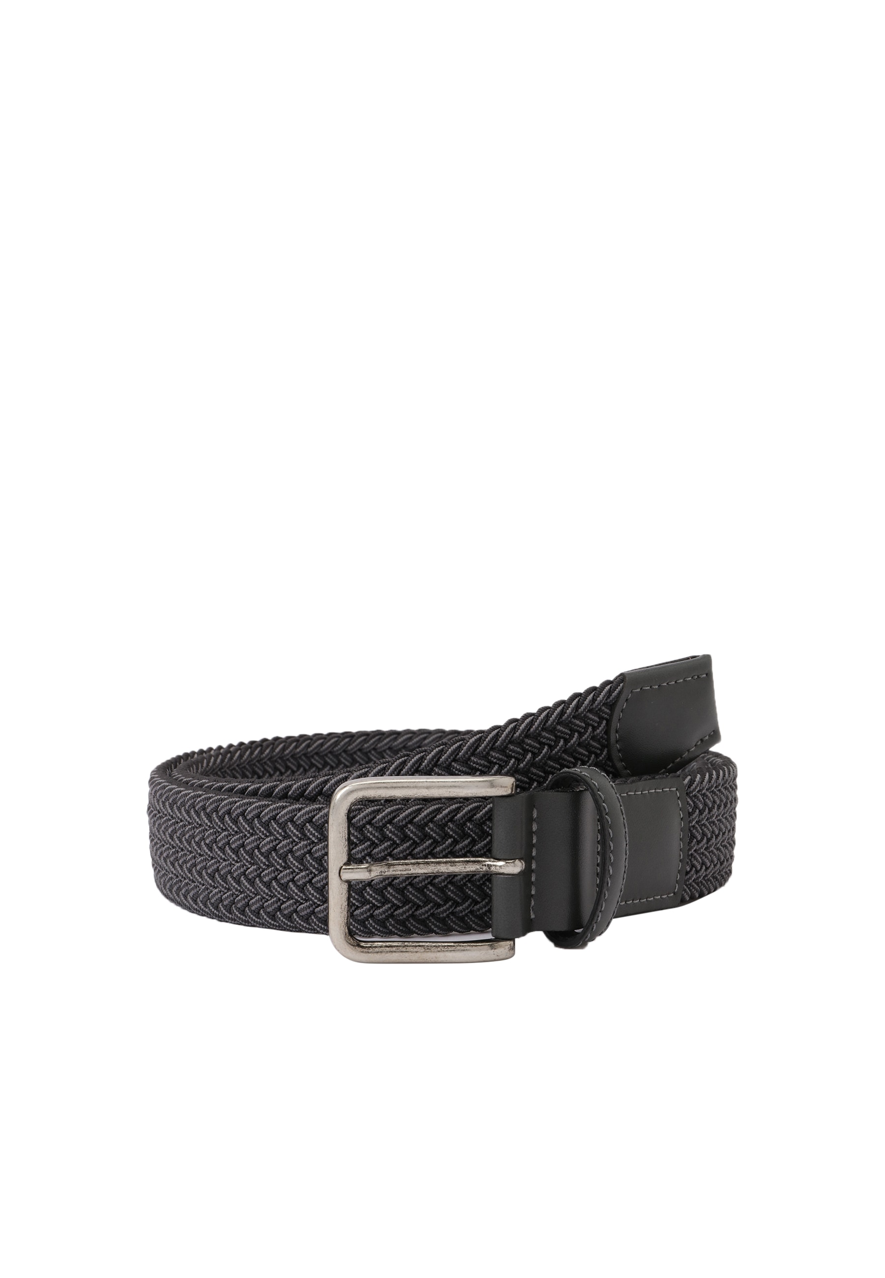 Flechtgürtel LLOYD MEN’S BELTS "Lloyd Belts Herrengürtel 0238", Jungen, Gr. 95, grau, Kunstfaser, Gürtel Image