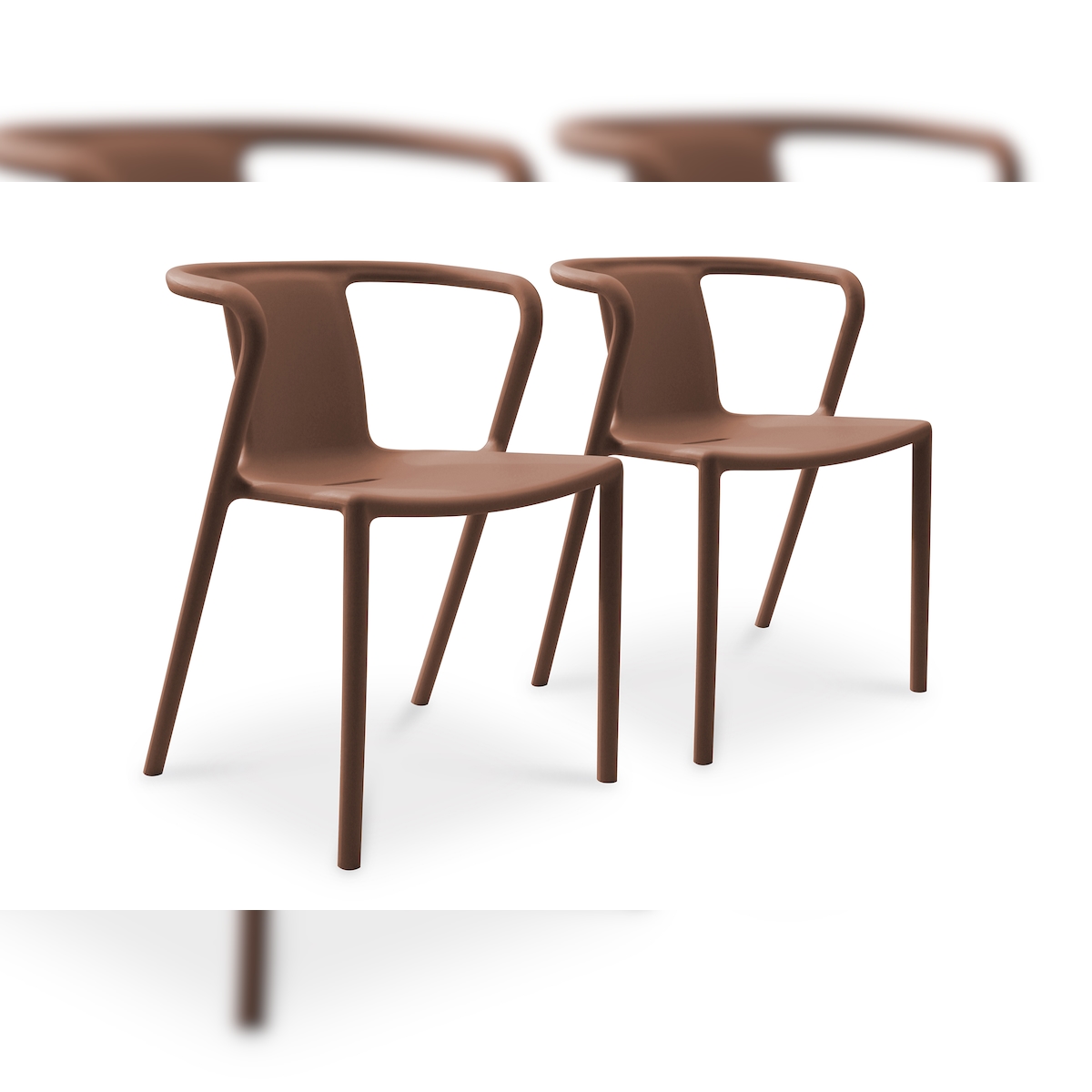 Set mit 2 stapelbaren Gartensesseln aus Polypropylen Image