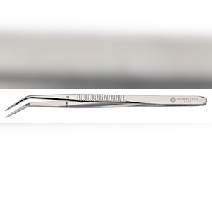 BERNSTEIN Anatomische Pinzette 150mm Form 22b mit Führungsstift gezahnt Image