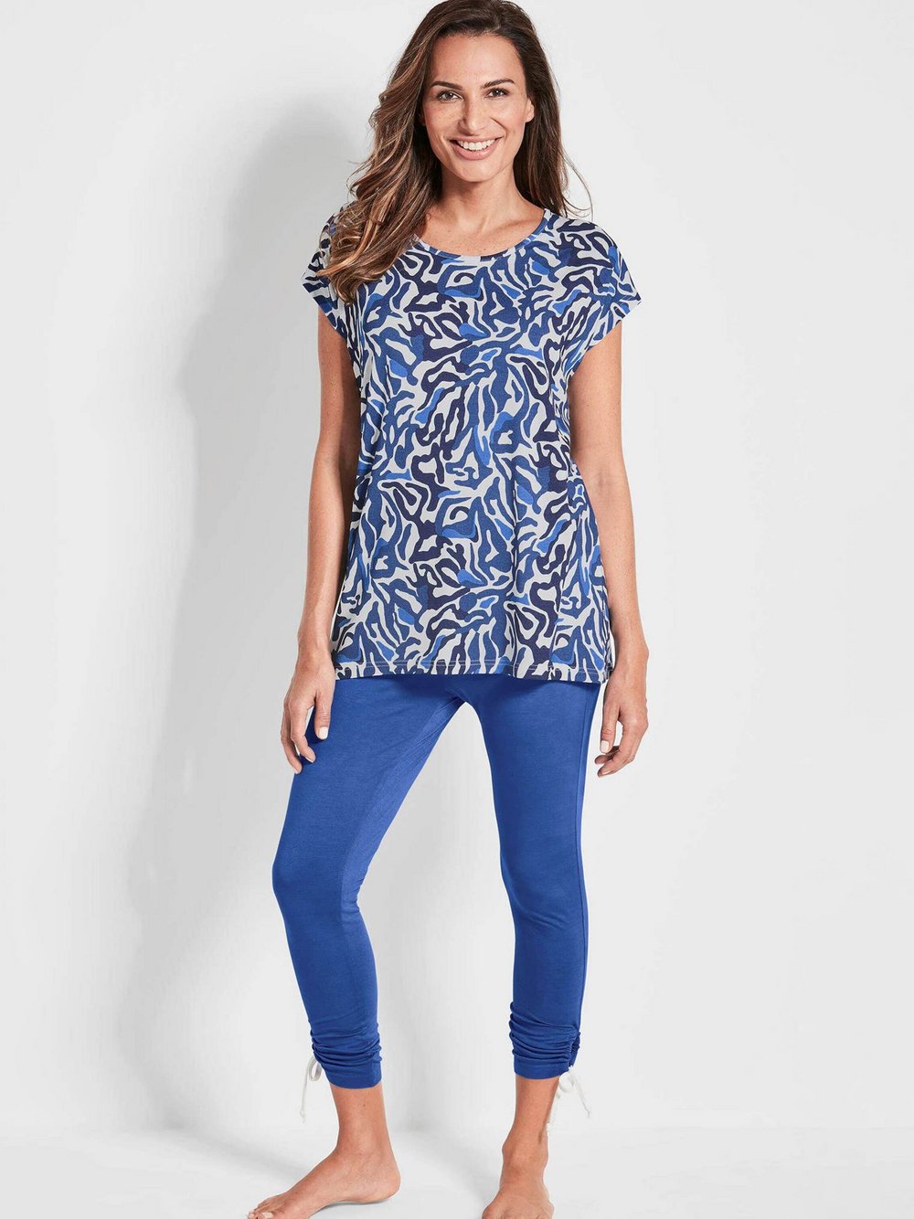 Goldner Homewear grafisch Damen royal, 50 Image