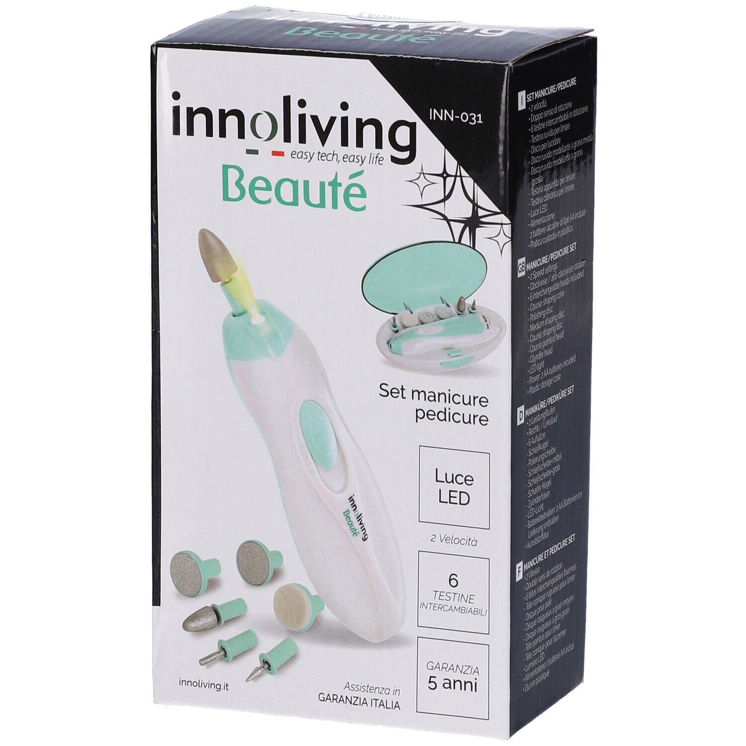 Innoliving Beauté Set Manicure e Pedicure da Viaggio 1 pz Altro