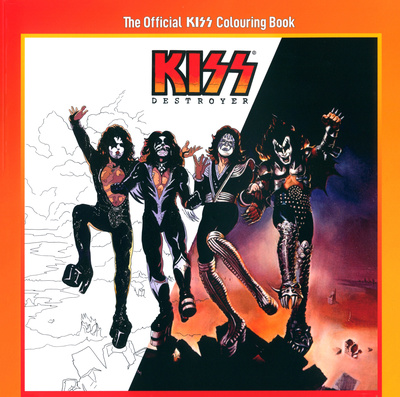 Rock n Roll Colouring Kiss Colouring Book