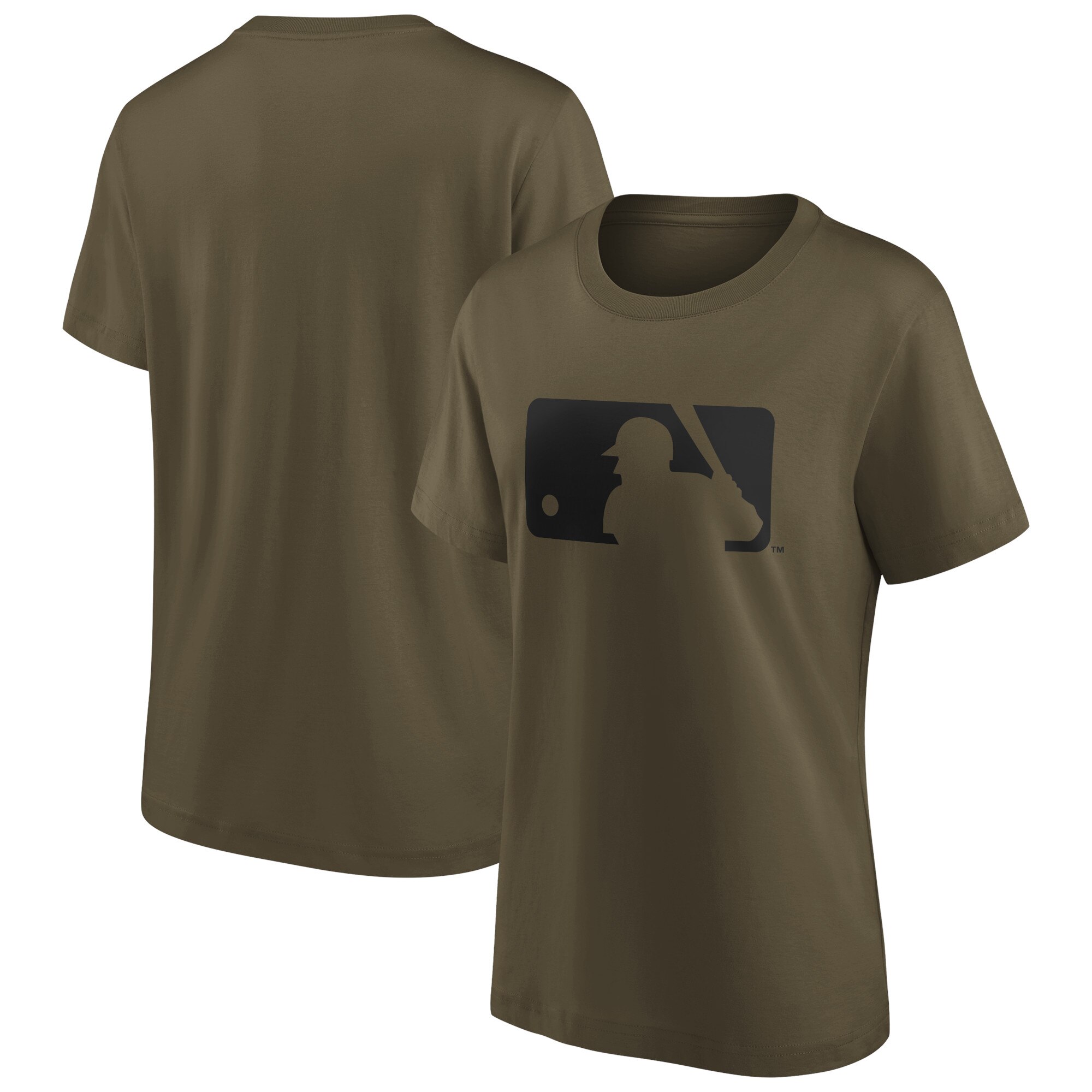 MLB Iconic Preferred Logo Grafik-T-Shirt – Khaki – Damen Image