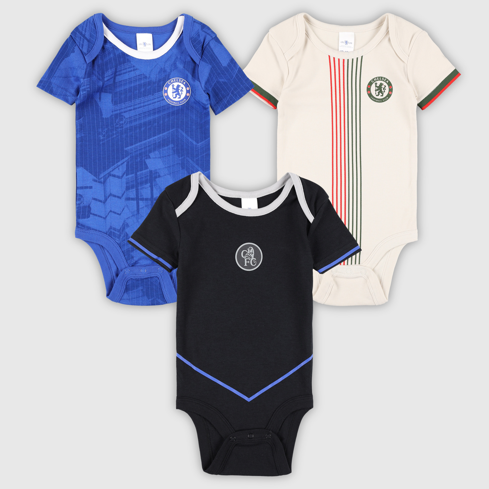Chelsea Heim-, Auswärts- und Ausweichtrikot-Bodysuits Image