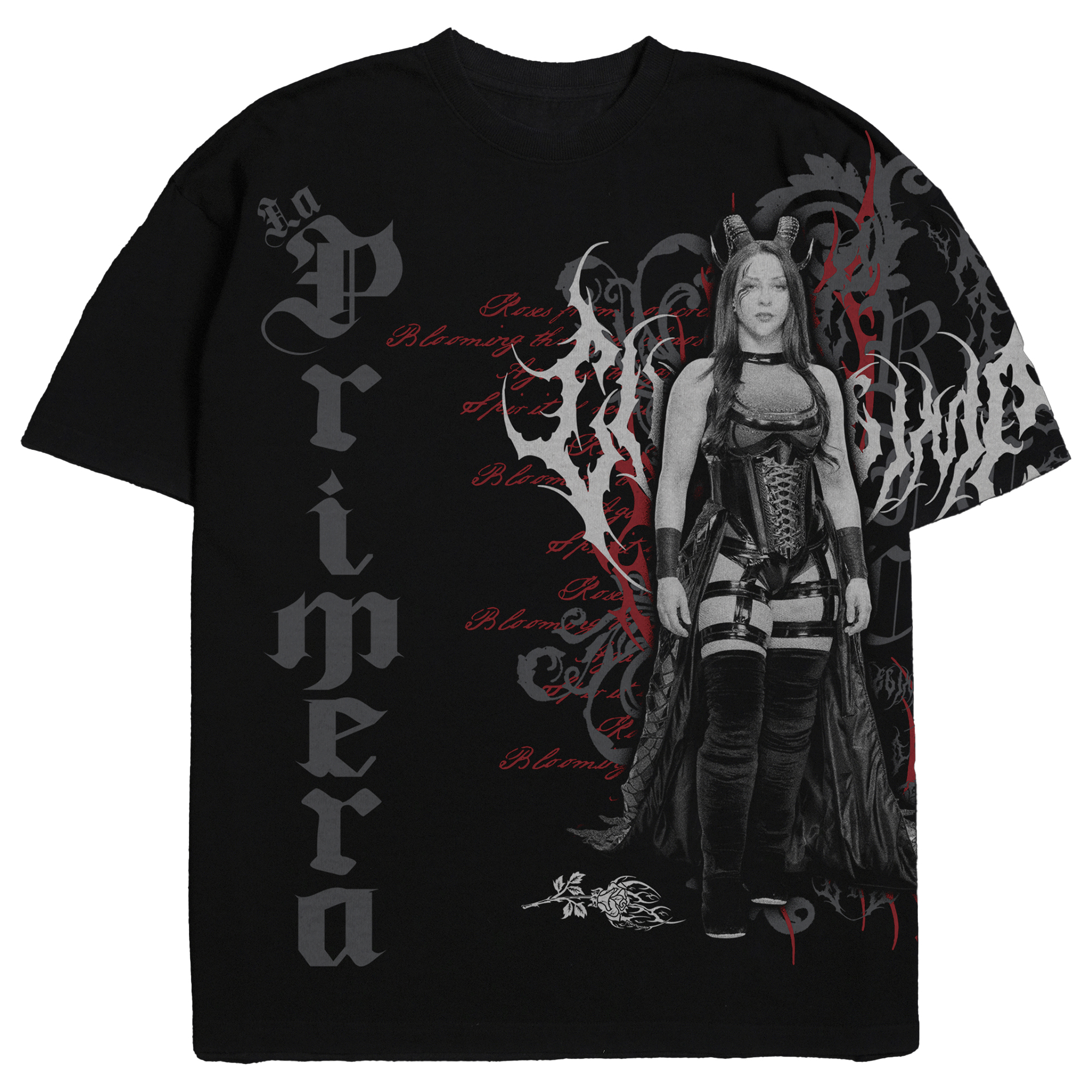 Schwarzes Herren-T-Shirt „Stephanie Vaquer Revenge Civil Regime“ Image