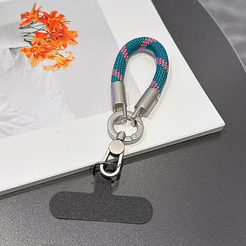 neue modische Handytasche mit Clip, robustes und langlebiges Armband Kamerakabel mit Diebstahlsicherung, Unisex-Handgelenkschlaufe, kurze Handykette, neues modisches drehbares einteiliges Image