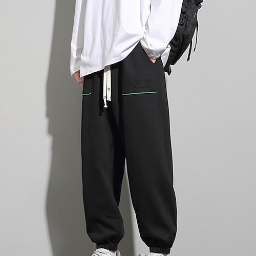 Herren Sport-Jogginghose Lässige Jogginghosen Cargohosen Mit Taschen Unterteile Fitnessstudio Athleisure Trainieren Herbst Winter Baumwolle Fitnessstudio Wandern Training Normale Passform Image