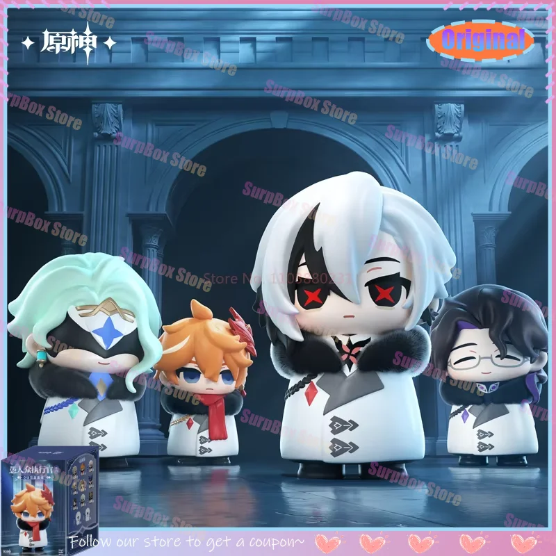Echte Mihoyo Genshin Fatui Harbinger Blind Box – Suplay Anime Figur Sammlerstücke, Mystery Box Merchandise Geschenke Ornamente Image