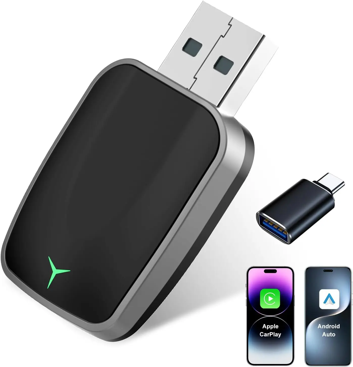 2025 2in1 Wireless Carplay & Android Auto Box verkabelt mit Wireless Dongle Automatic Connect Adapter Bluetooth Plug & Play Mini Box Image