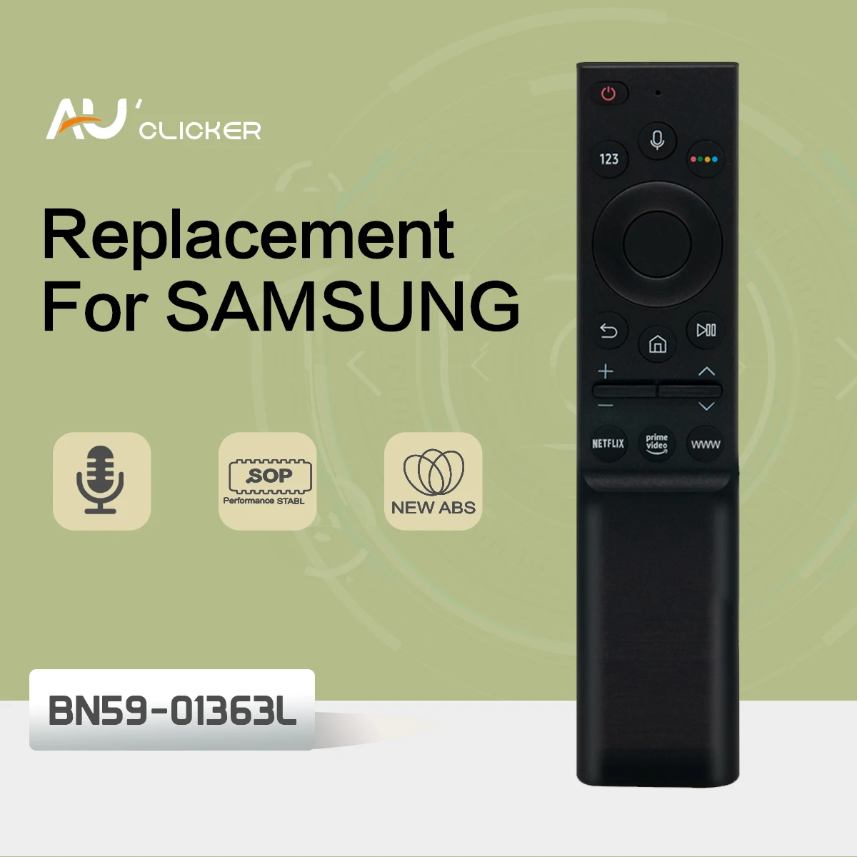 BN59-01363L Sprachfernbedienung BN59-01363 für Samsung Smart QLED Series TV Remoto mit WWW Netflix-Taste Image