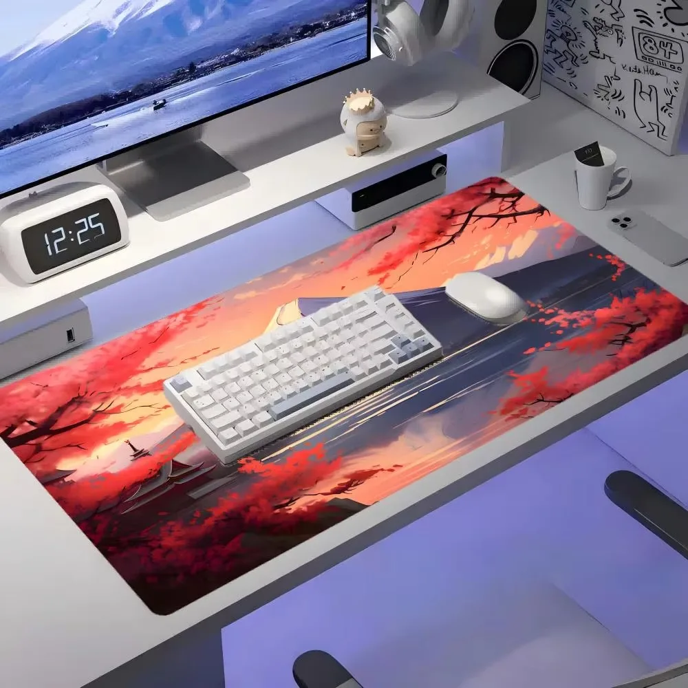Fuji Mount Großes Mauspad XXL Schreibtischunterlage Pad Tischmatte für Schreibtisch Gamer Mauspad Maus Computer Mauspad Pad Image
