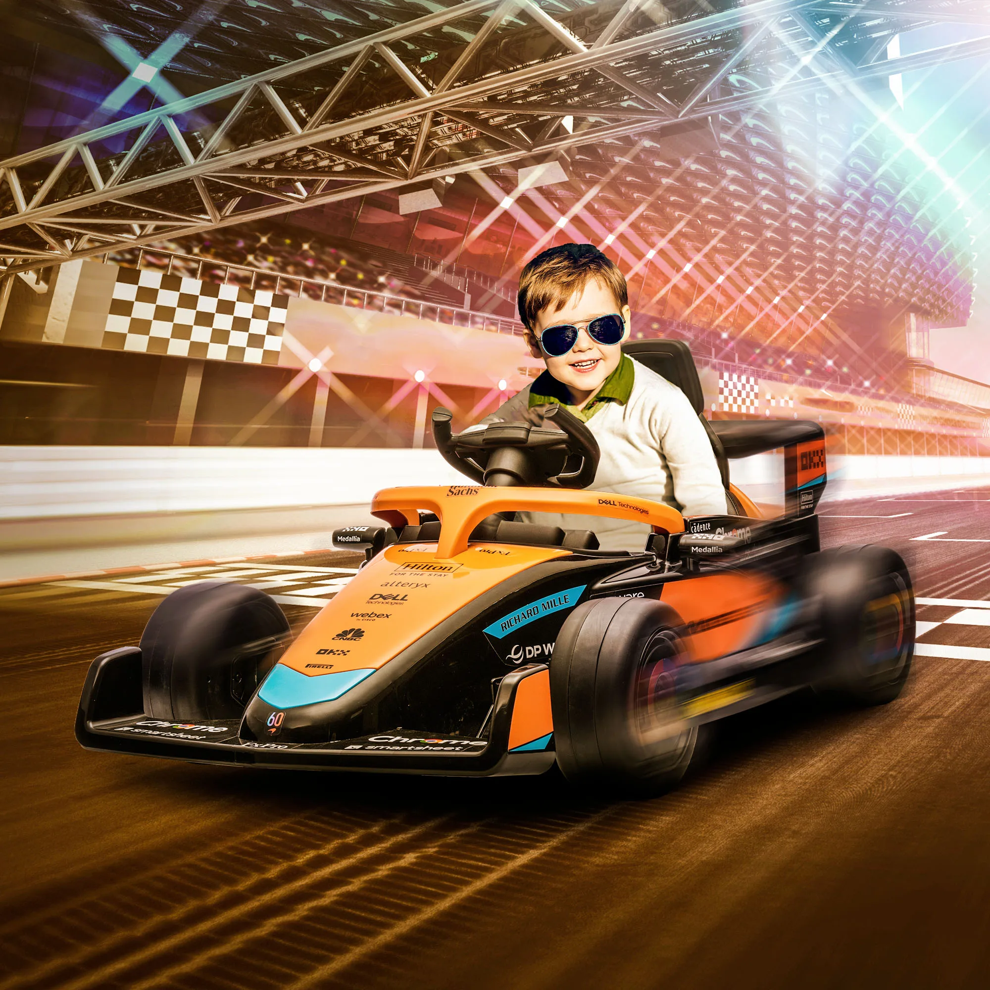 AIYAPLAY Kinder Elektroauto, 12V Kinderfahrzeug mit 2,4G-Fernbedienung, MP3 USB Image