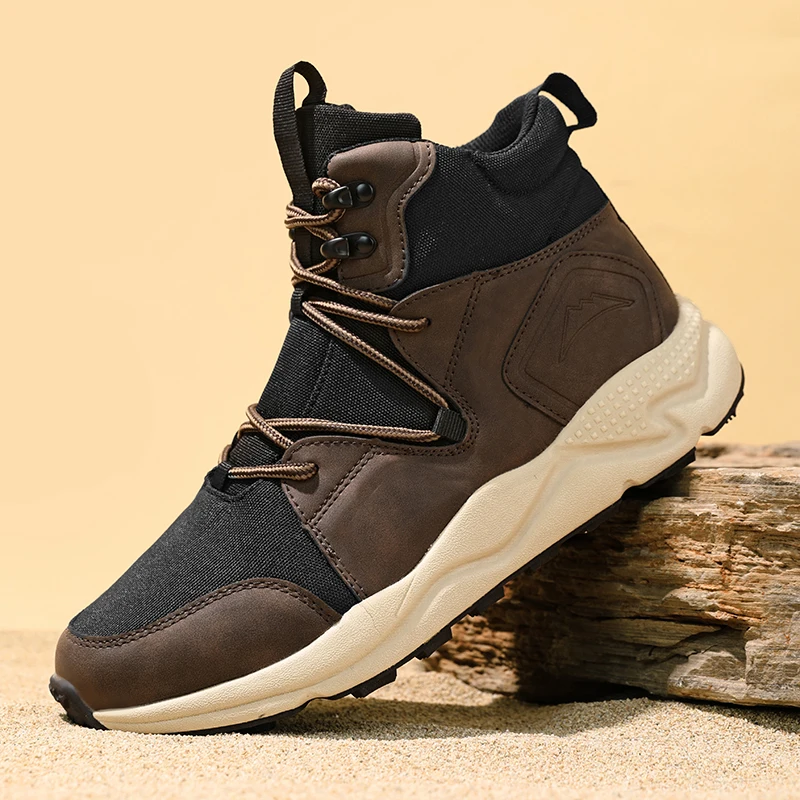 Große Größe 46, Wanderschuhe, Herren-Trainer, Outdoor-High-Top-Wanderschuhe, rutschfeste Herren-Trekking-Turnschuhe, Zapatillas de hombre