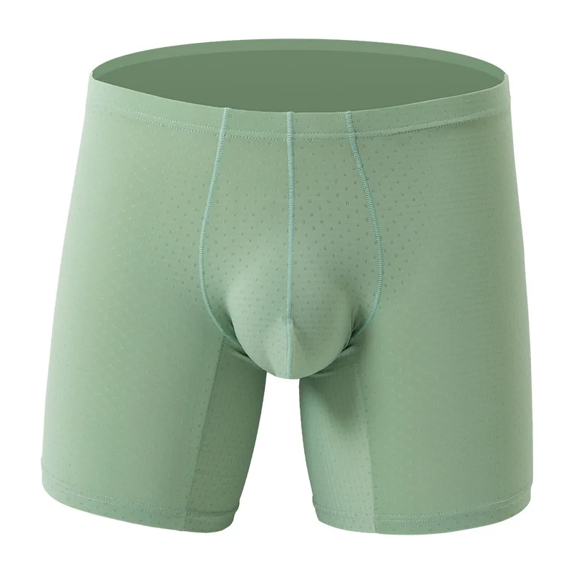 Männer Boxershorts Eis Seide Mesh Unterwäsche Mann Atmungsaktiv U Konvexen Beutel Unterhose Männlich Solide Panites Cueca Calzoncillo M-XXL Image