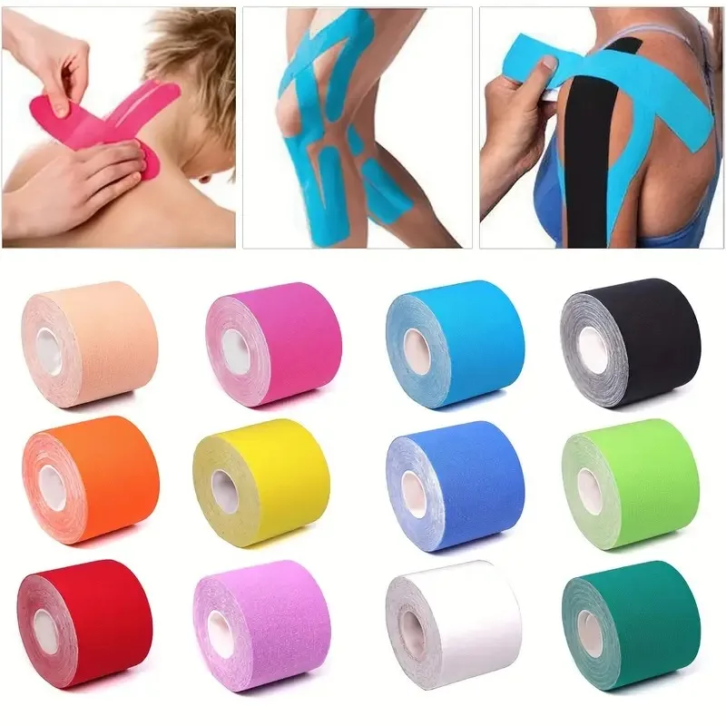 Sportband, 1 Rolle, elastisches Kinesiologie-Tape, Sport-Muskelband, Verband, Pflege, Kinesiologie, Erste-Hilfe-Tape, Muskelverletzung, Sport-Tape Image