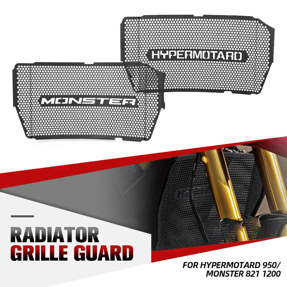 Per Ducati Hypermotard 950 / S / SP / RVE 2019-2022-2023-2024 Monster 821 1200 Moto Radiatore Griglia di Protezione Della Copertura di Protezione