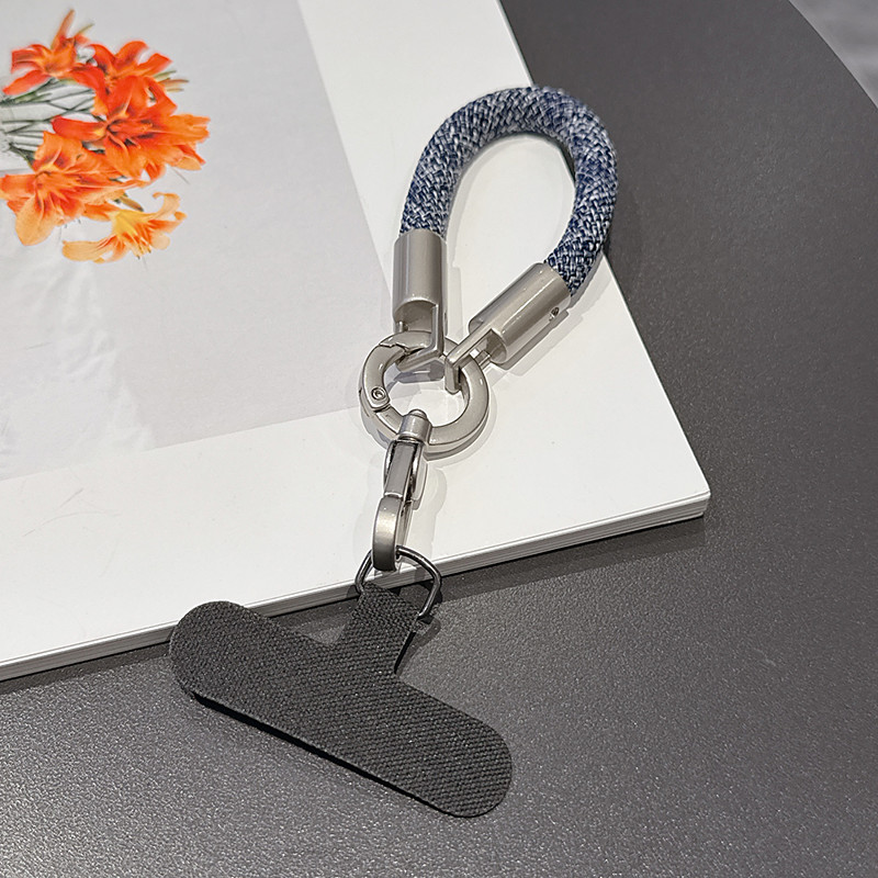 New Fashionable Phone Clip Lanyard Wristband Durable and Sturdy Bag Camera Cord Anti-Loss Unisex Wrist Lanyard Short Phone Chain New Fashionable Rotating One-Piece Clasp Finger Ring Lanyard P