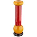 Alessi MP0210 - Salt, Pepper and Spice Grinder in Beech-Wood, Black, Yellow and Red , 18 x 9 x 12.5 cm