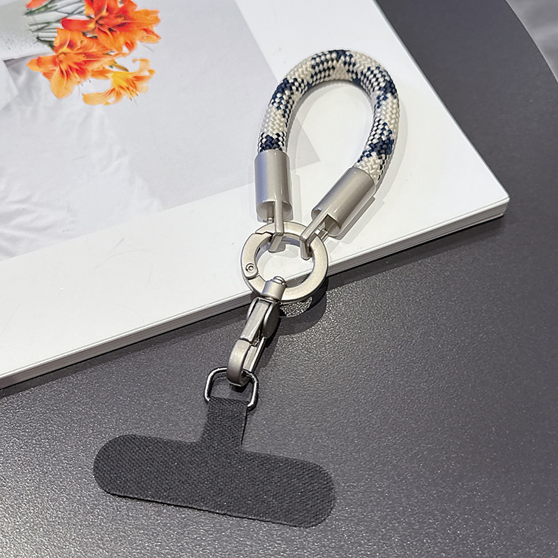 New Fashionable Phone Clip Lanyard Wristband Durable and Sturdy Bag Camera Cord Anti-Loss Unisex Wrist Lanyard Short Phone Chain New Fashionable Rotating One-Piece Clasp Finger Ring Lanyard P