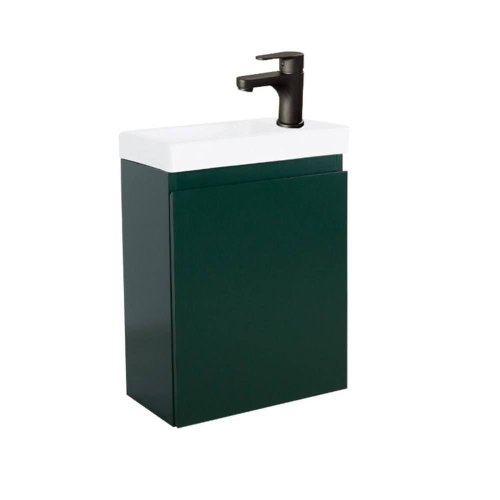 Meuble lave-mains + robinet noir