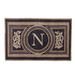 Wingate Monogrammed Door Mat - Black, 30" x 48", Q - Frontgate