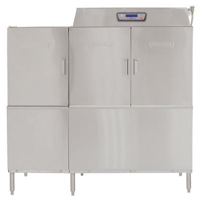 Hobart CLPS66EN-BAS7 Conveyor High / Low Temperature Dishwasher with 30 kW Booster Heater and Power Scrapper - Right to Left Operation