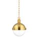 Hudson Valley Lighting Lambert 10 Inch Mini Pendant - 609-AGB