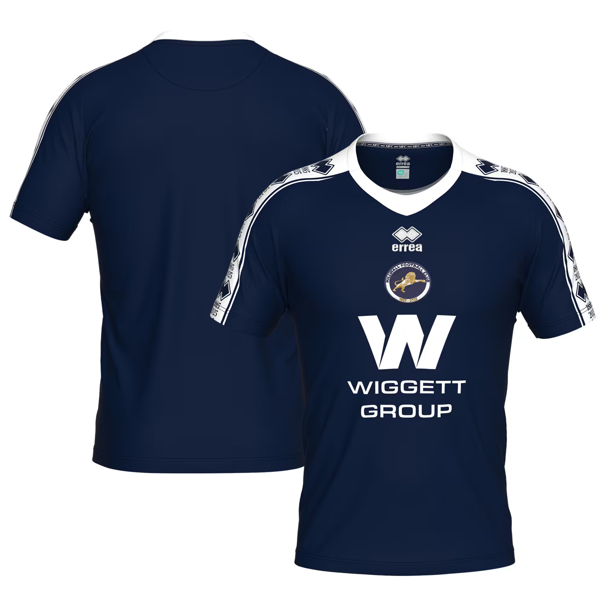 Millwall Errea Heim Pre Match Shirt - Marineblau Image