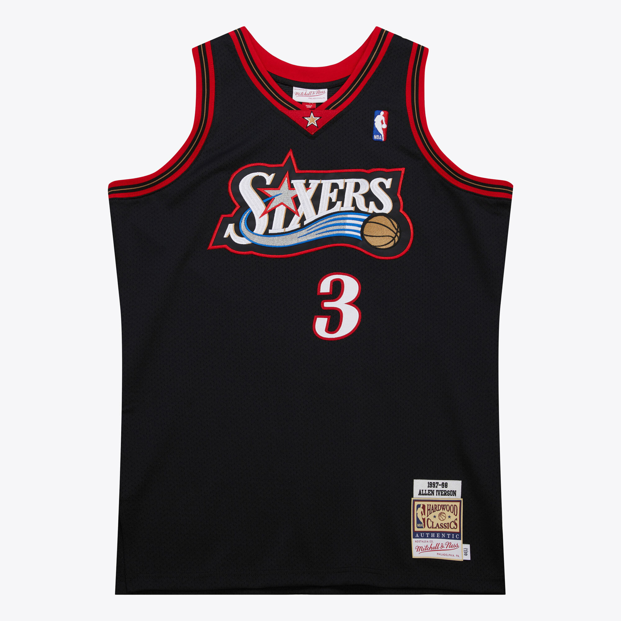 Philadelphia 76ers Mitchell & Ness Authentic Trikot Road Allen Iverson 1997–98 Image