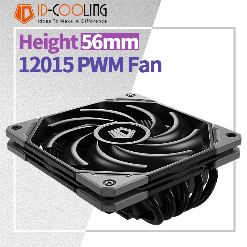 ID-COOLING IS-50X ITX refroidissement par Air refroidisseur de processeur 5 caloducs 4Pin PWM 12015 ventilateur pour processeur Intel LGA 1700 1200 AM4 AM5 refroidisseur