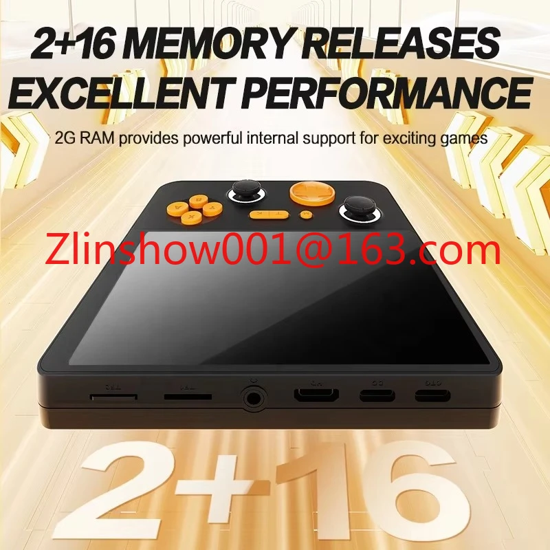 5 Zoll Retro E5 Plus Handheld-Videospielkonsole Doppelsystem 10000+ Spiele unterstützt TV/Gamepad Videospiel-Player