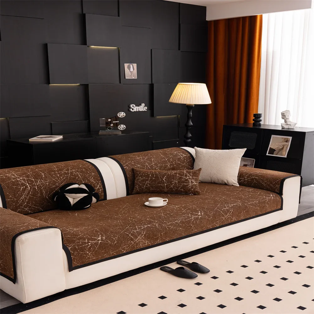 Sofakissen 2025, neu, gerade, fest, einteilig, rutschfest, speziell geformtes Kissen, für alle Jahreszeiten, universeller Bezug Image