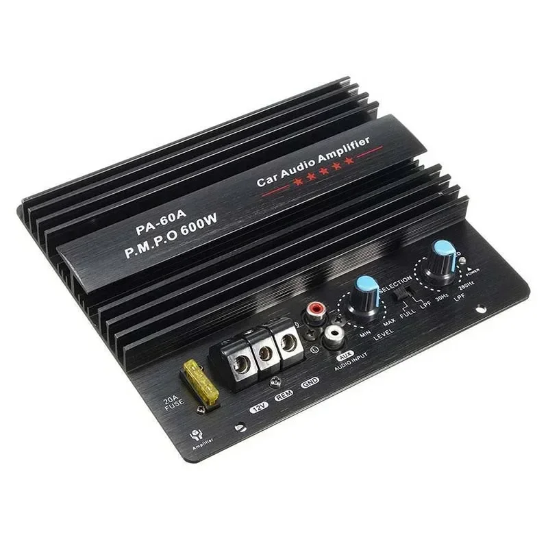 12V 600W Auto Audio Verstärker Leistungsstarke Bass Subwoofer Verstärker Bord Player Automotive Verstärker Modul Image