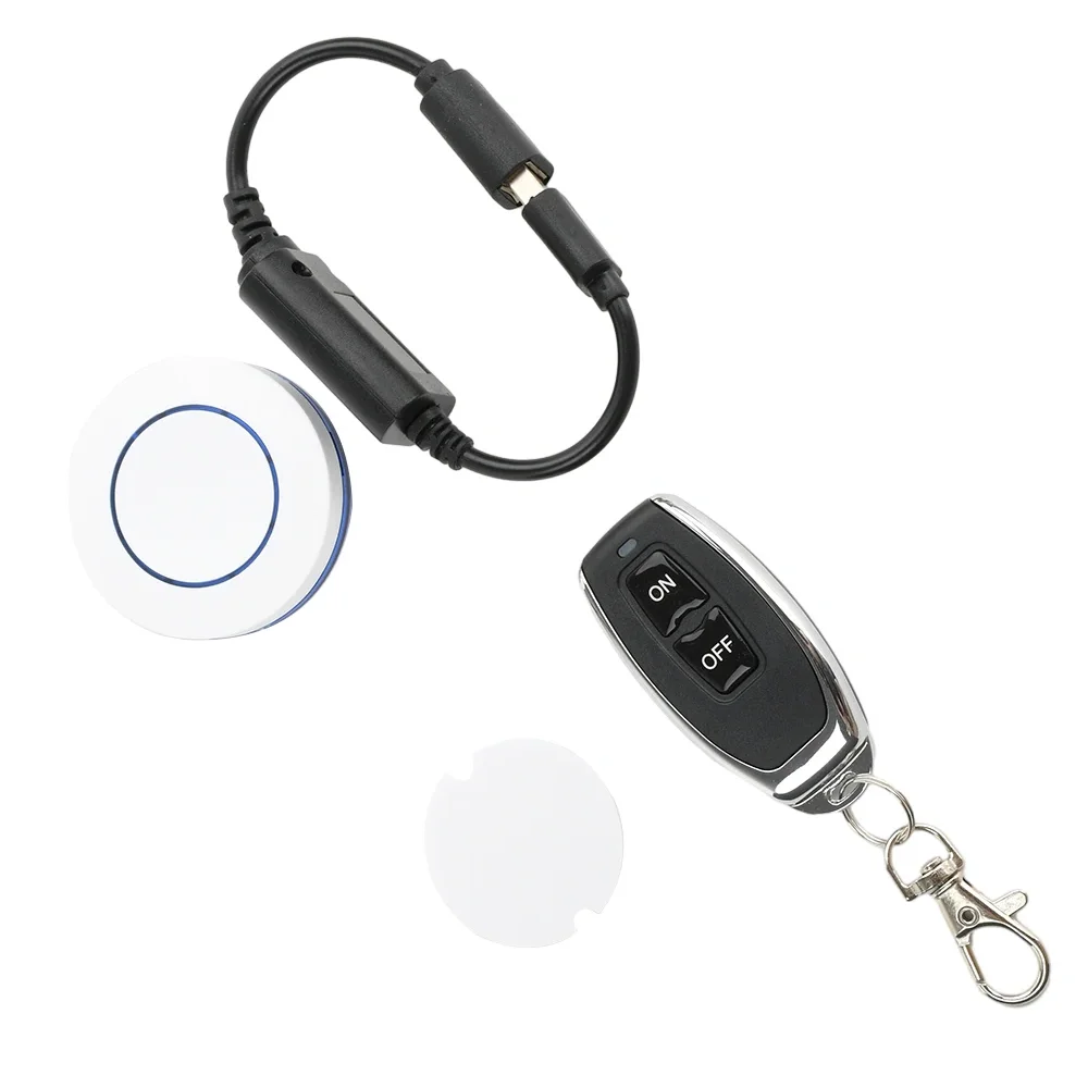 DC 5V USB Männlich Weiblich Micro 433Mhz Wireless RF Fernbedienung Schalter USB Lichter Fan Power Batterie Ladegerät mobile Power Adapter Steuerungen Image