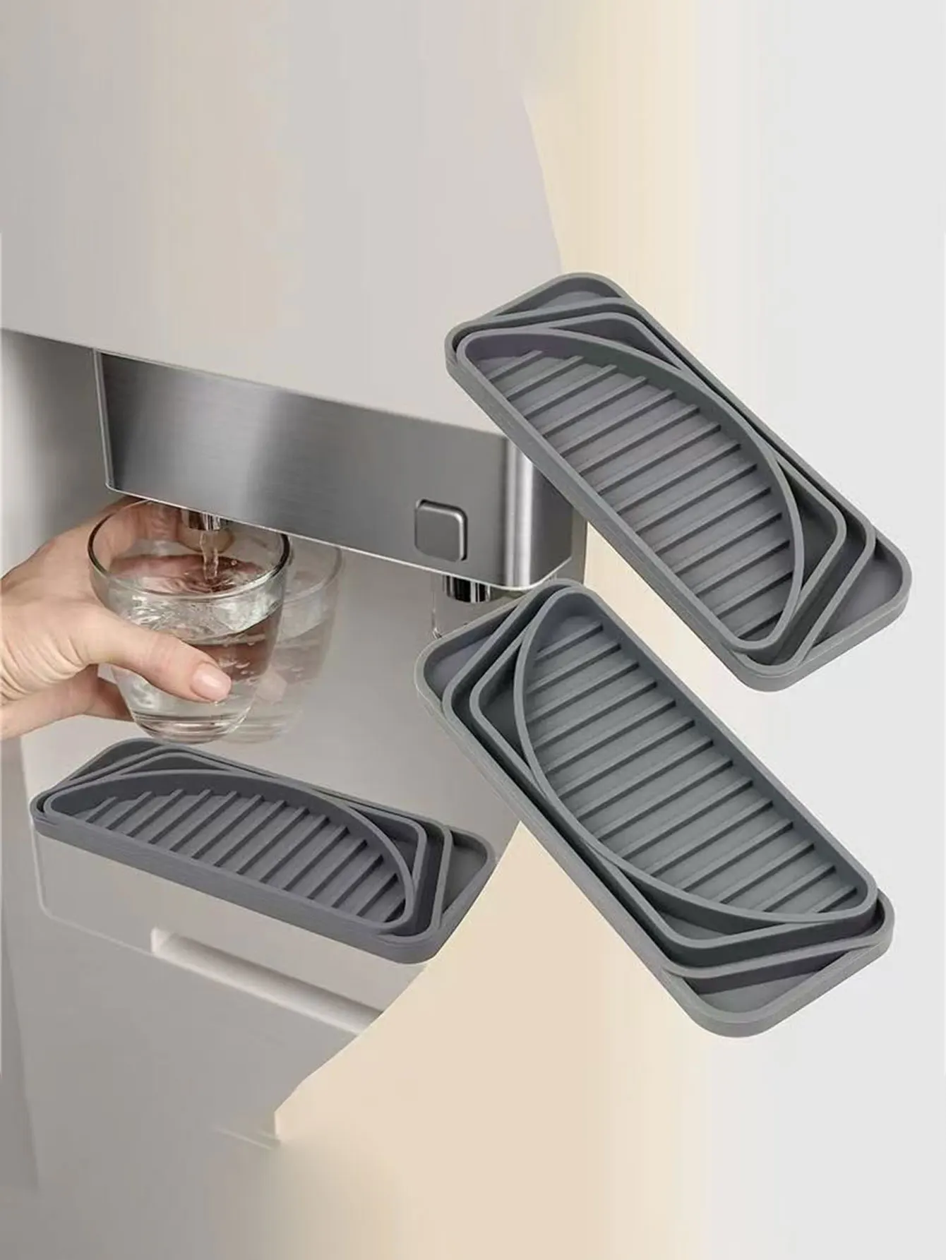 Neues Produkt: Silikonmatte für Wasserspender, Kühlschrank, Kaffeemaschine, Bartheke, Silikon-Abtropfmatte, Tropfschale, 1 Stück