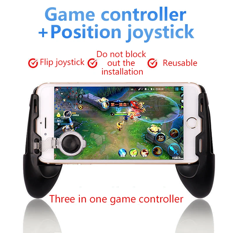 3 In 1 Tragbare Universal Handy Gamepad Halter Teleskop Gamepad Controller Mobile Gamepad Telefon Joystick Telefon Gamepad Image