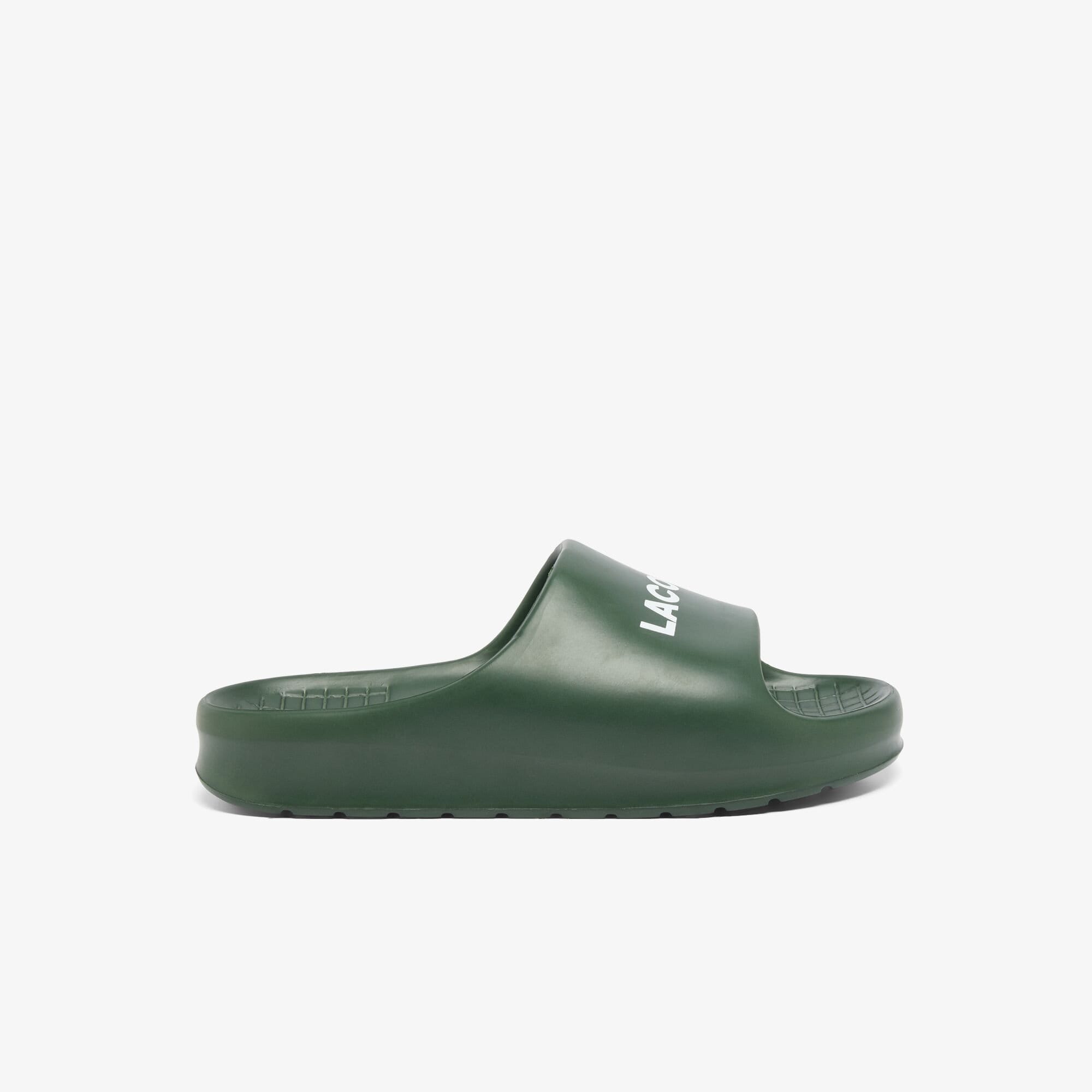 Lacoste Mens Serve Slide 1.0 Sliders in Green - Size UK 9 | Lacoste Sale | Discount Designer Brands