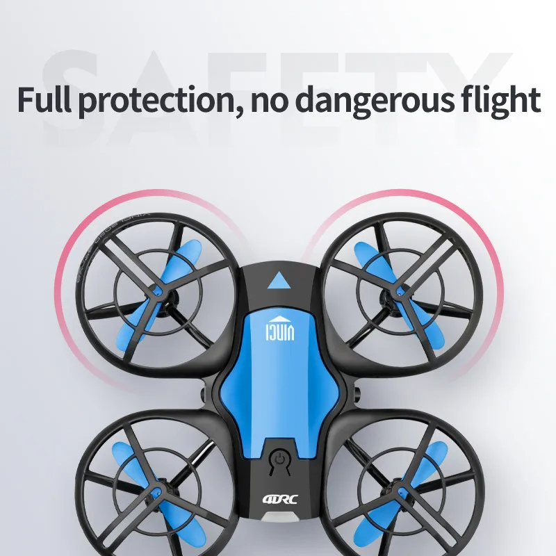 Mini Drone, HD Camera, Foldable Design, WiFi RC Drone For Foldable Drones Height Keep Drones Helicopter Kids Toys 8k Blue