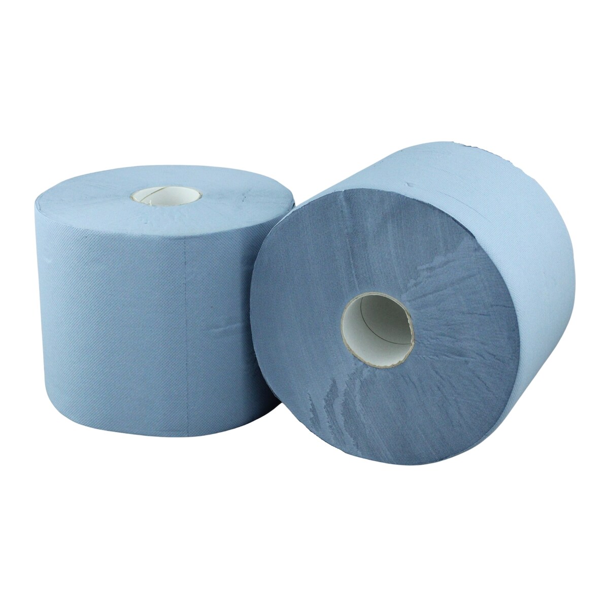 Brod 2 blaue Putztuchrollen, 100% Recycling, 3-lagig, 21,1x35 cm, perforiert, je 500 Blatt/Rolle, 2 Rollen im Folienpack Image