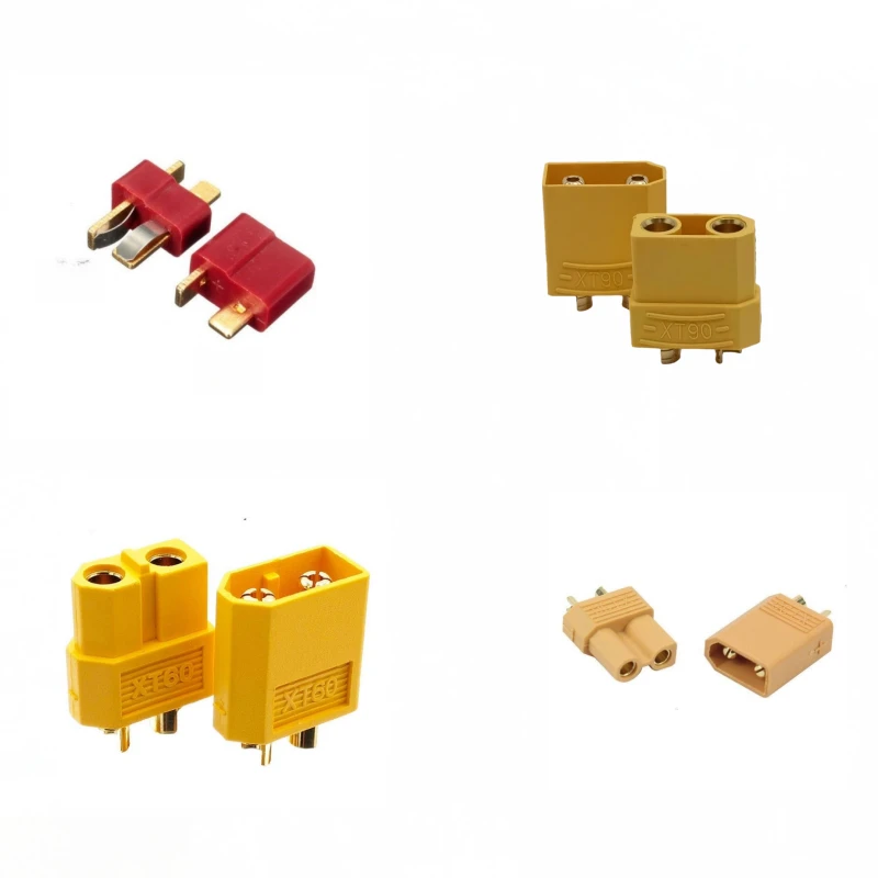 Hochwertige XT30XT60 XT90T-Stecker, 10 Sätze, kostenloser Versand, komplett aus Kupfer, vergoldet, Bananenstecker Image