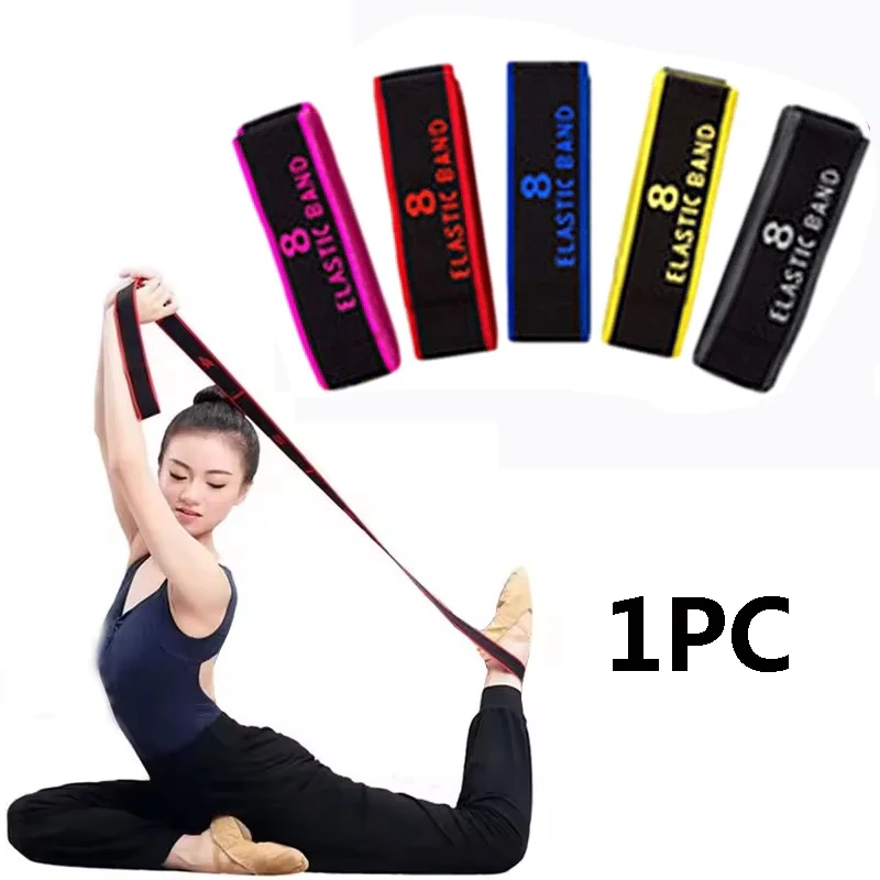 Fitness Übung Yoga Rally Gürtel mit Skala für Mädchen Elastizität Latin Dance Stretching Ring Fitness Übung Widerstand Gürtel