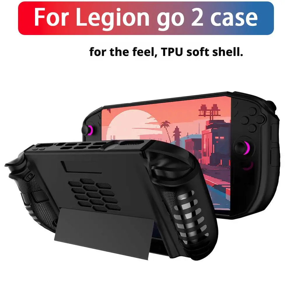 Weiche TPU-Schutzhülle für Lenovo Legion Go 2, rutschfest, ergonomischer Griff, Gaming-Konsolen-Abdeckung, stoßfestes Schutzzubehör Image