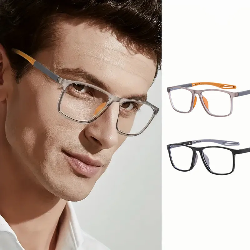 2 Stück Sport-Lesebrillen für Herren und Damen – bequeme, stilvolle Presbyopie-Lesebrillen mit Polycarbonat-Gläsern, Großhandel Image