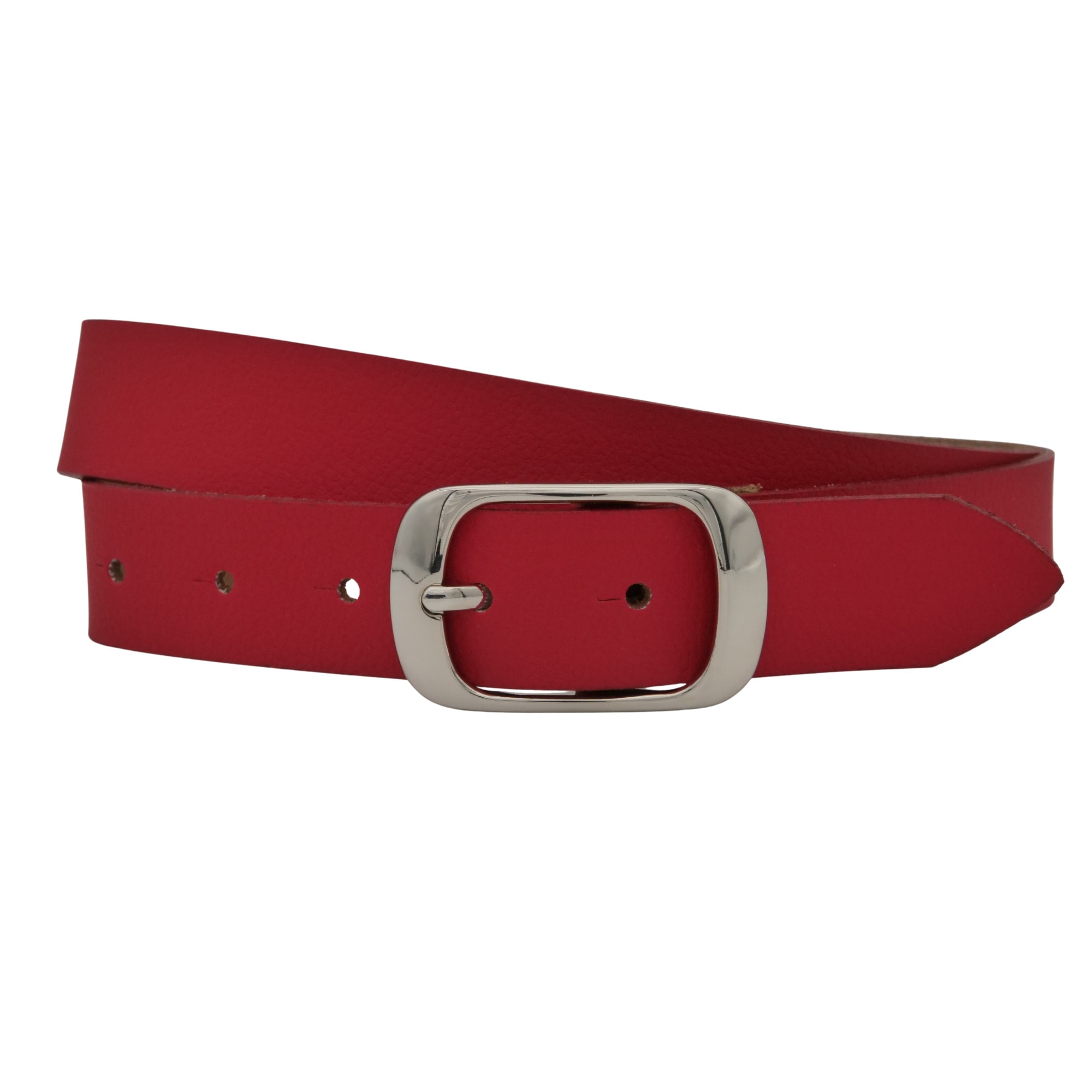 Ledergürtel ANNAMATONI "AnnaMatoni Damen Ledergürtel in hochwertigem Veganem Nappa 3cm", Damen, Gr. TW115 - 130cm Gesamtlänge, rot 350, 100% Leder, Gürtel Ledergürtel Image