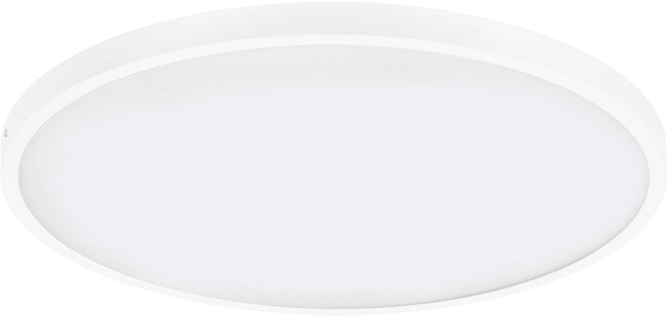 EGLO Aufbauleuchte "Fueva 1 Deckenlampe, Aufbaulampe, Aluminium und Kunststoff, Lampe", weiß, 1, Ø 60cm H: 3cm, 1 Stk., Leuchten, Aufbauleuchte - H3 x Ø60 cm - weiß - 27W inkl.