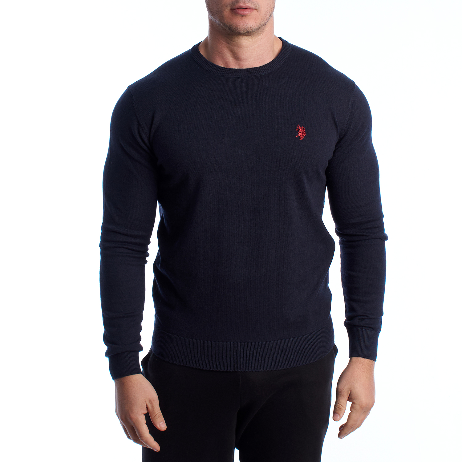 Herren Rundhals Strickpullover US40173038