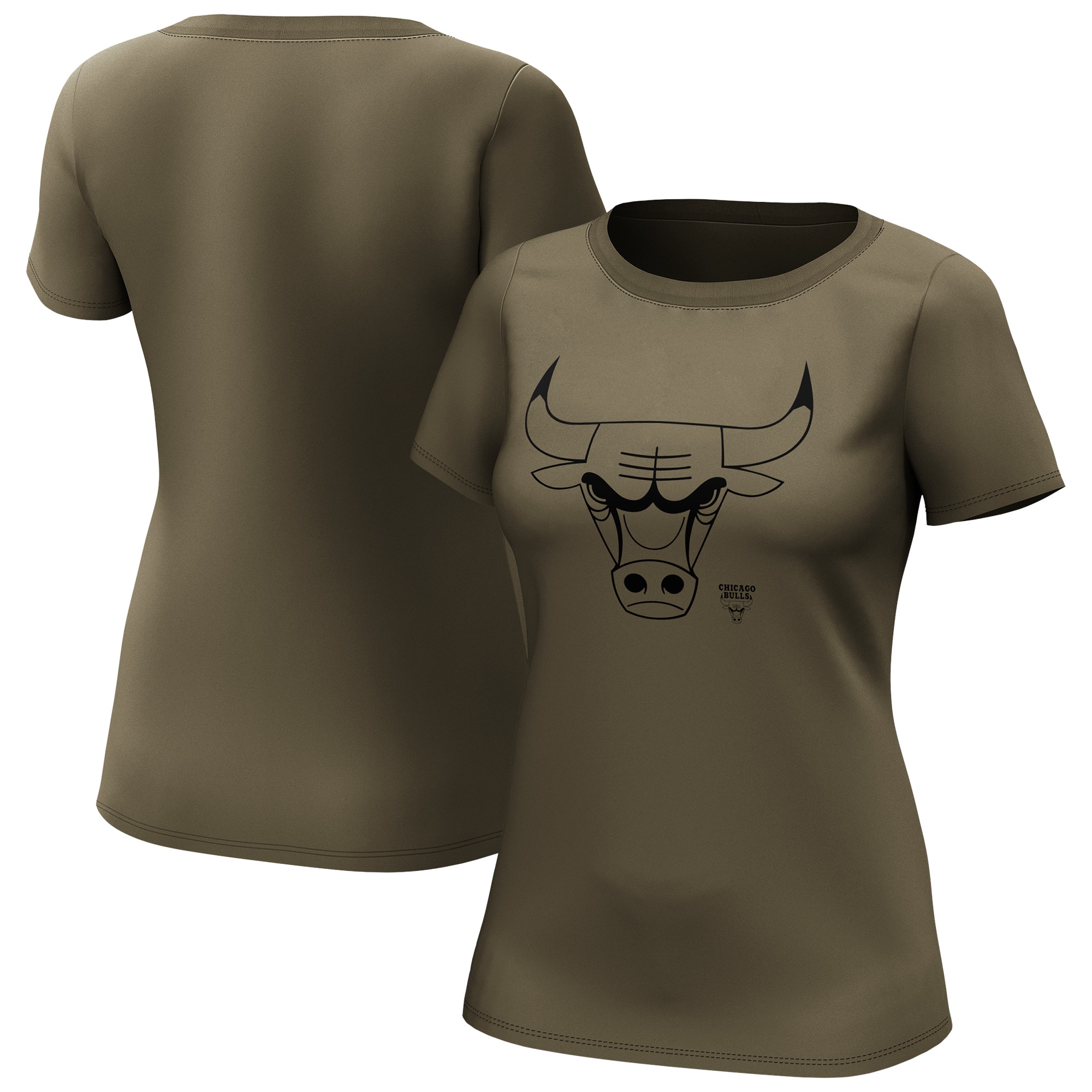 Chicago Bulls Fanatics Branded Fashion Preferred Logo T-Shirt - Damen Image