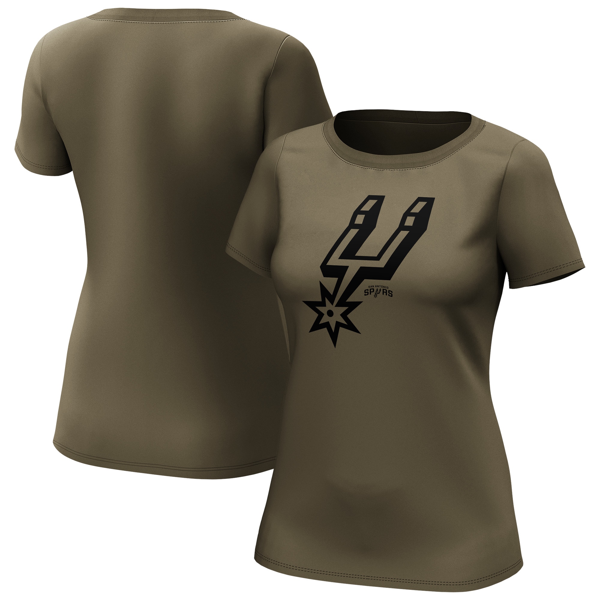 San Antonio Spurs Fanatics Branded Fashion Preferred Logo T-Shirt - Damen Image