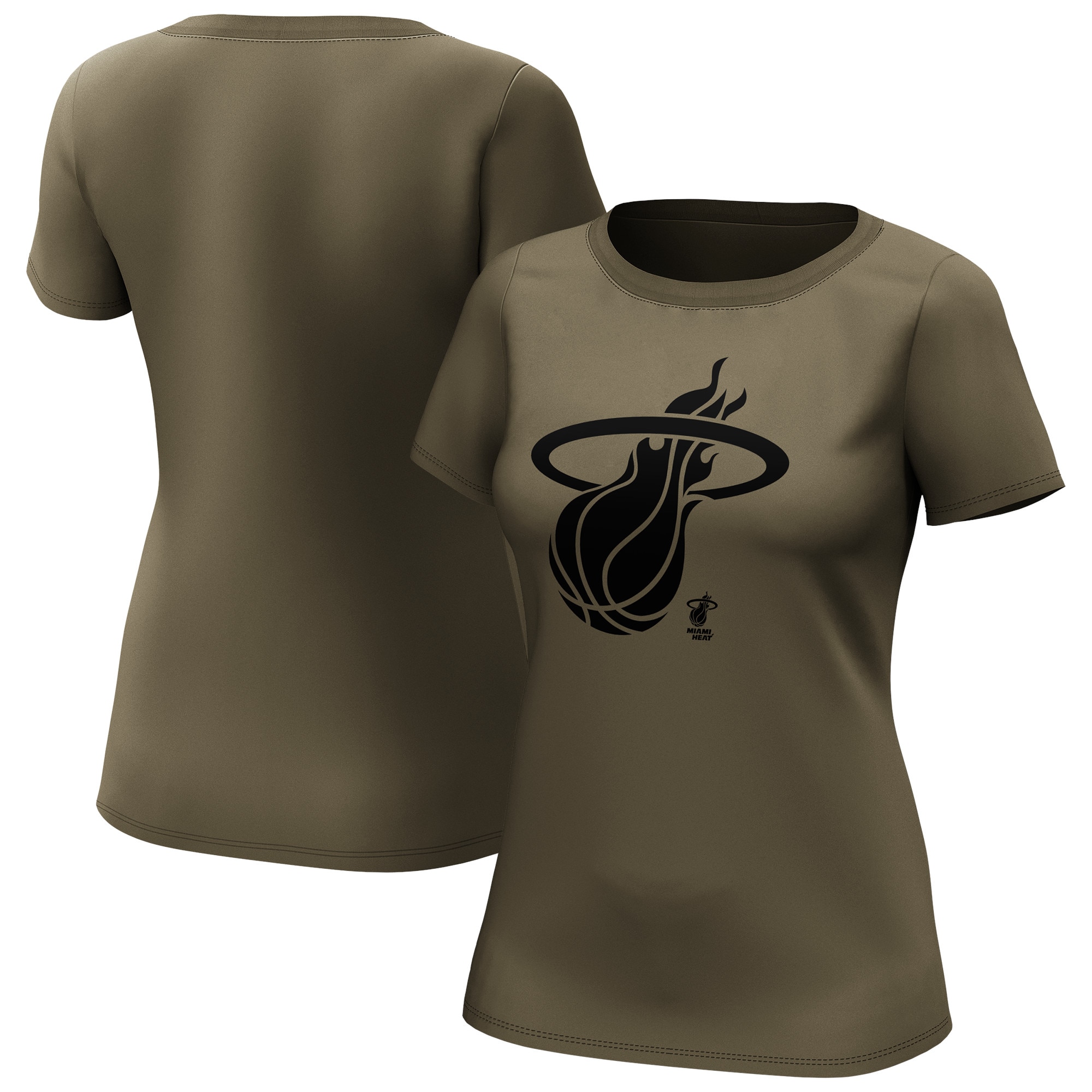 Miami Heat Fanatics Branded Fashion Preferred Logo T-Shirt - Damen Image