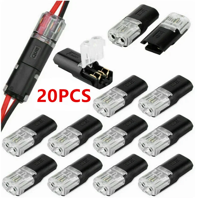 20PCS 2 Pin Way Stecker Wasserdichte Elektrische Stecker Auto Draht Kabel Automotive Elektrische Stecker Streifen Terminal Verbindung Image